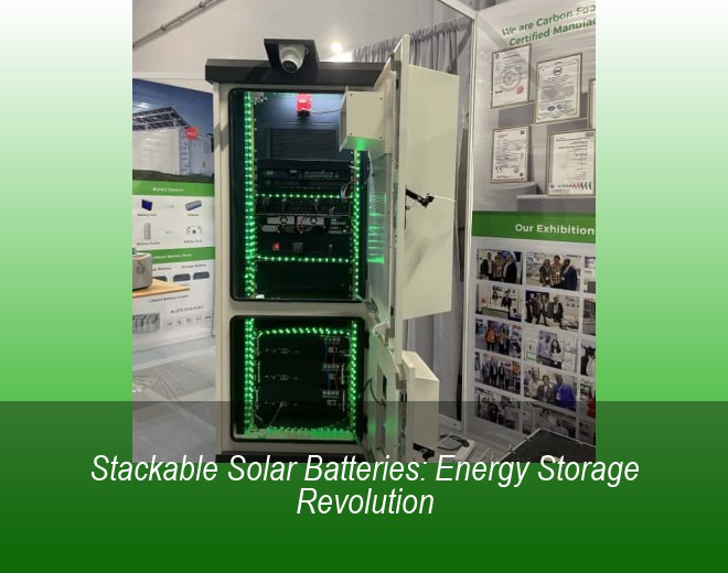 Stackable Solar Batteries: Energy Storage Revolution