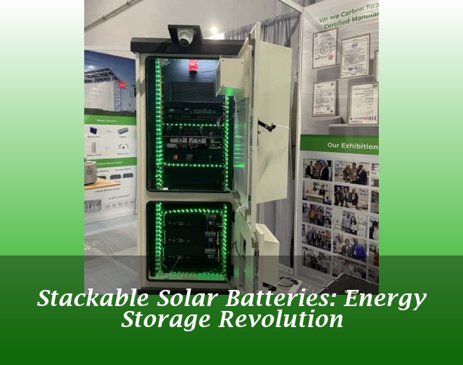 Stackable Solar Batteries: Energy Storage Revolution