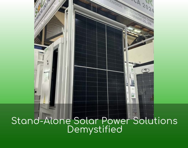Stand-Alone Solar Power Solutions Demystified