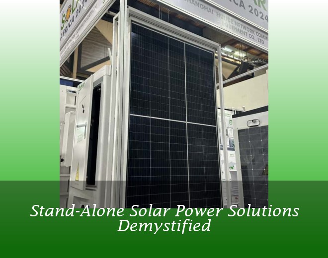 Stand-Alone Solar Power Solutions Demystified