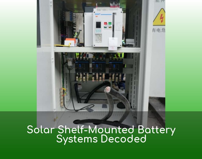 Solar Shelf-Mounted Battery Systems Decoded