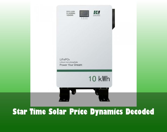 Star Time Solar Price Dynamics Decoded