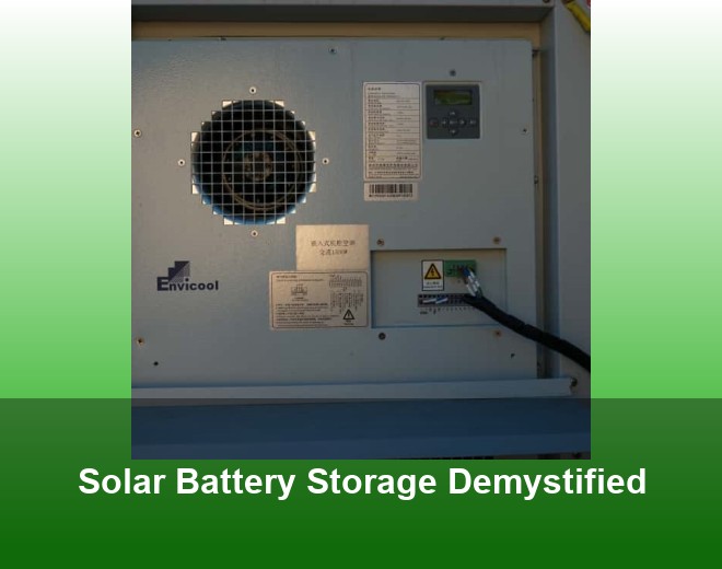 Solar Battery Storage Demystified