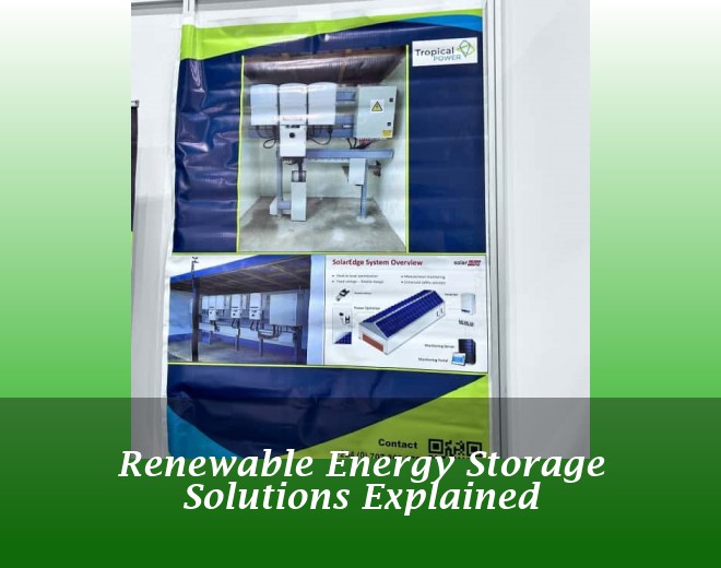 Renewable Energy Storage Solutions Explained