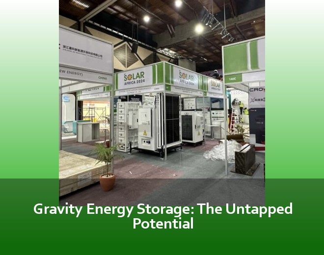 Gravity Energy Storage: The Untapped Potential