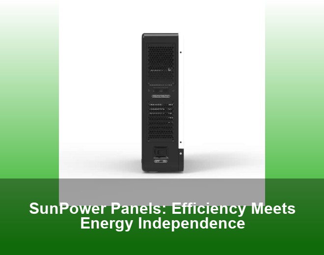 SunPower Panels: Efficiency Meets Energy Independence