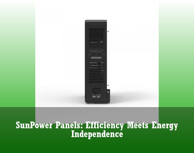 SunPower Panels: Efficiency Meets Energy Independence