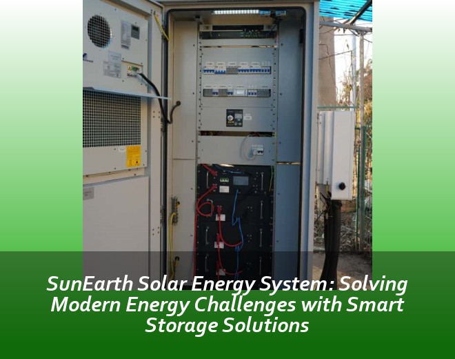 SunEarth Solar Energy System: Solving Modern Energy Challenges with Smart Storage Solutions