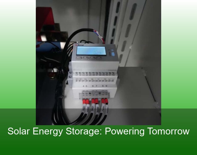 Solar Energy Storage: Powering Tomorrow