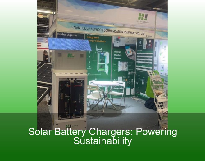 Solar Battery Chargers: Powering Sustainability
