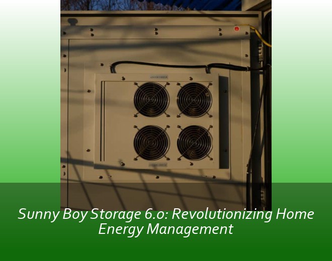 Sunny Boy Storage 6.0: Revolutionizing Home Energy Management