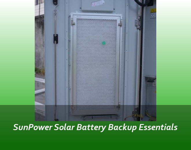 SunPower Solar Battery Backup Essentials