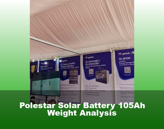 Polestar Solar Battery 105Ah Weight Analysis