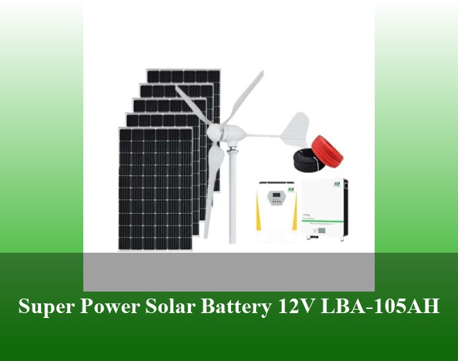Super Power Solar Battery 12V LBA-105AH