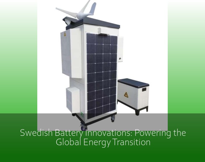 Swedish Battery Innovations: Powering the Global Energy Transition