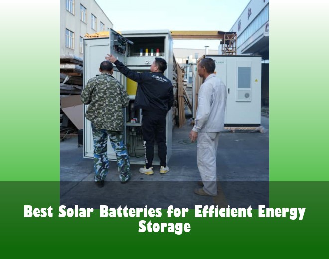Best Solar Batteries for Efficient Energy Storage