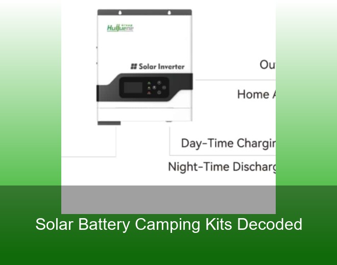 Solar Battery Camping Kits Decoded