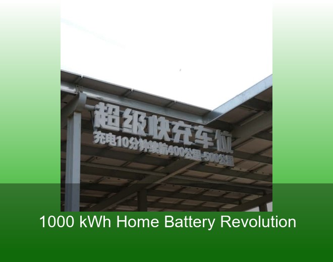 1000 kWh Home Battery Revolution