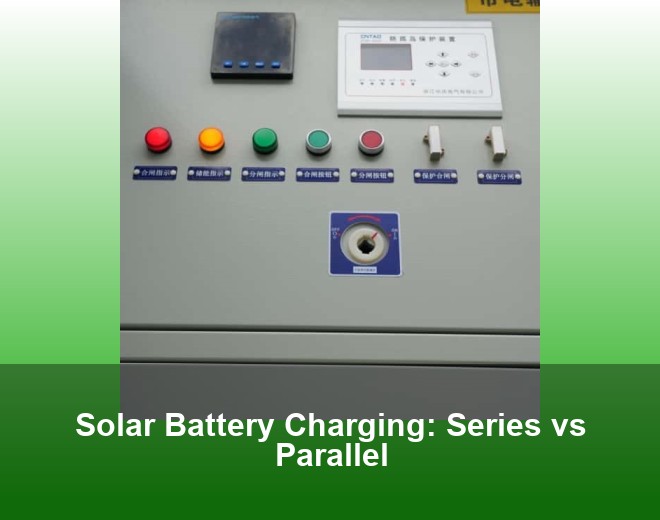 Solar Battery Charging: Series vs Parallel