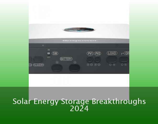 Solar Energy Storage Breakthroughs 2024
