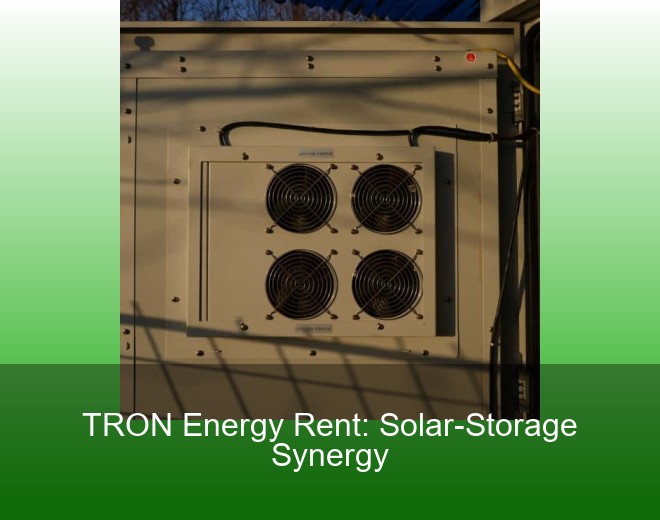 TRON Energy Rent: Solar-Storage Synergy