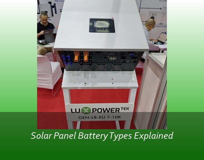 Solar Panel Battery Types Explained