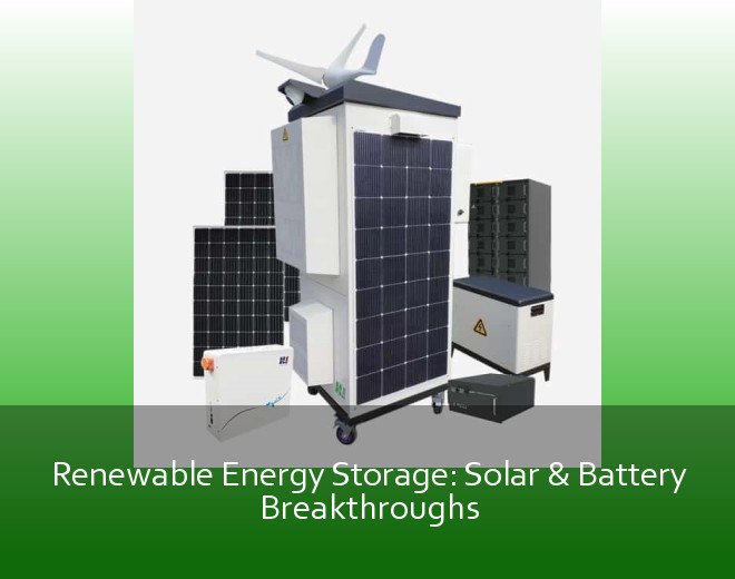 Renewable Energy Storage: Solar & Battery Breakthroughs