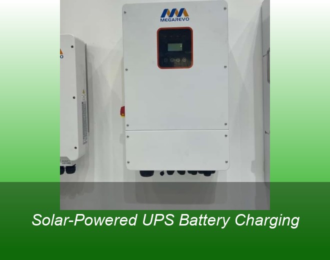 Solar-Powered UPS Battery Charging