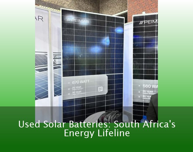 Used Solar Batteries: South Africa's Energy Lifeline
