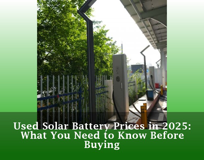 Used Solar Battery Prices in 2025: What You Need to Know Before Buying