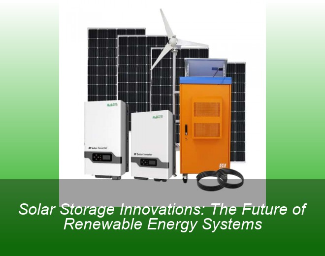 Solar Storage Innovations: The Future of Renewable Energy Systems