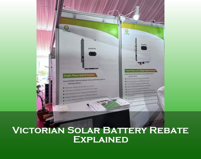 Victorian Solar Battery Rebate Explained