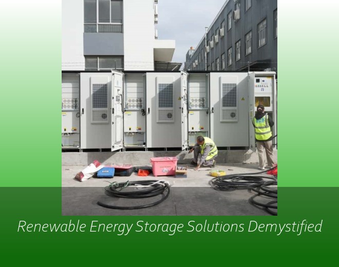 Renewable Energy Storage Solutions Demystified