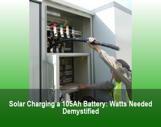 Solar Charging a 105Ah Battery: Watts Needed Demystified