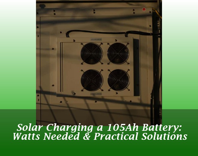 Solar Charging a 105Ah Battery: Watts Needed & Practical Solutions