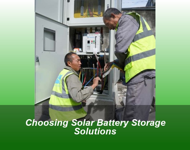 Choosing Solar Battery Storage Solutions