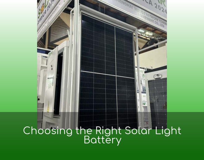 Choosing the Right Solar Light Battery