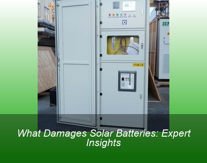 What Damages Solar Batteries: Expert Insights