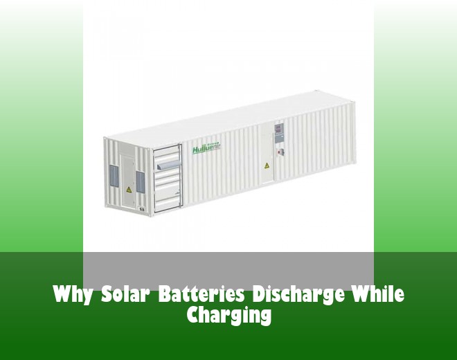 Why Solar Batteries Discharge While Charging