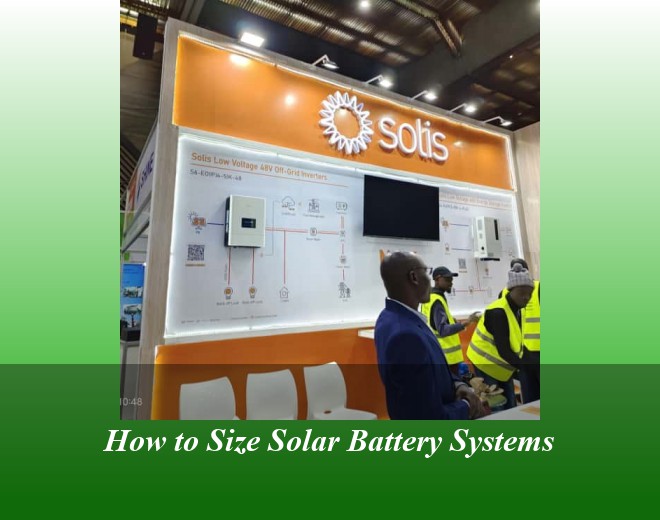 How to Size Solar Battery Systems