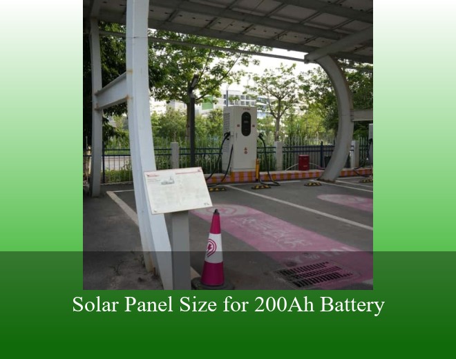 Solar Panel Size for 200Ah Battery