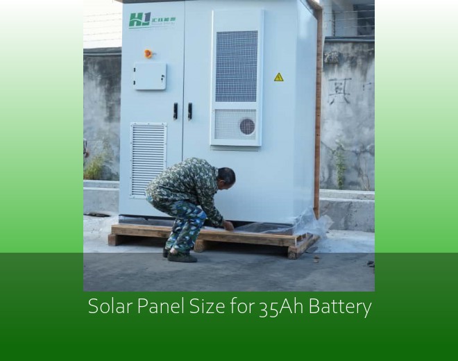 Solar Panel Size for 35Ah Battery