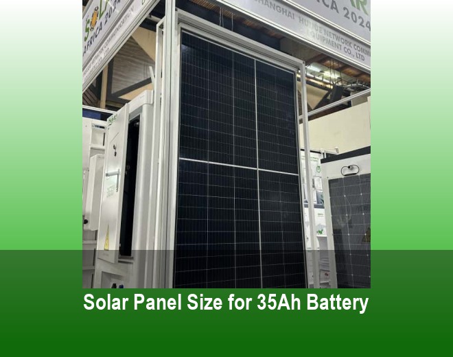 Solar Panel Size for 35Ah Battery