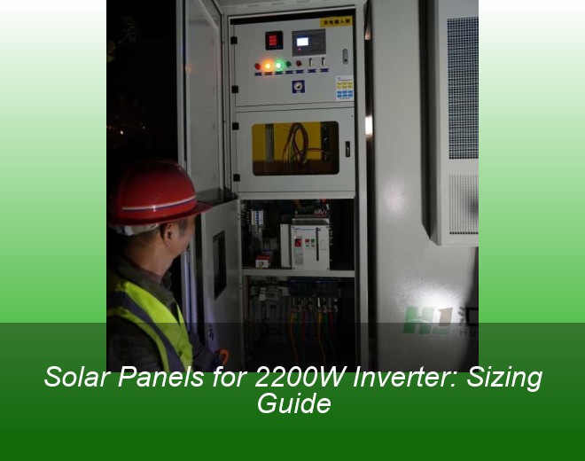 Solar Panels for 2200W Inverter: Sizing Guide