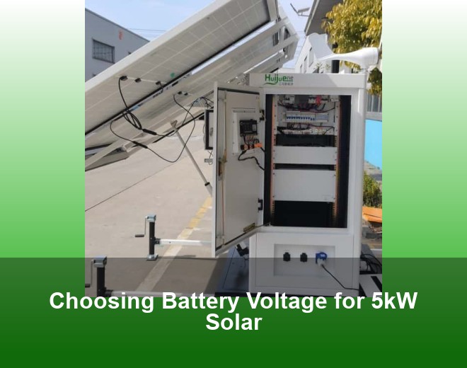Choosing Battery Voltage for 5kW Solar
