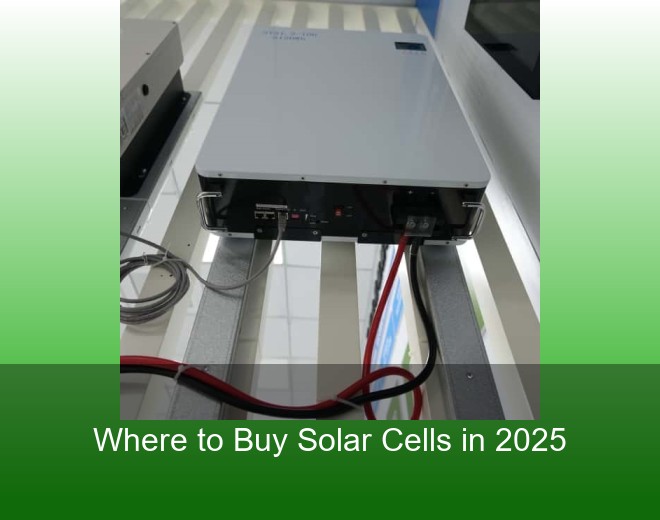 Where to Buy Solar Cells in 2025