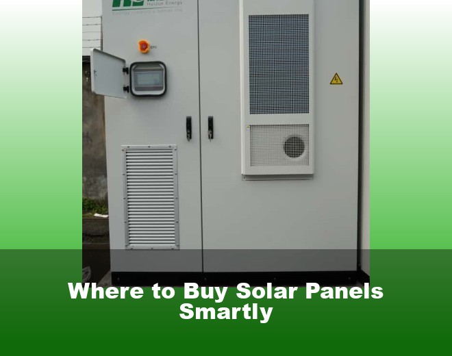 Where to Buy Solar Panels Smartly