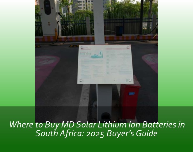 Where to Buy MD Solar Lithium Ion Batteries in South Africa: 2025 Buyer’s Guide