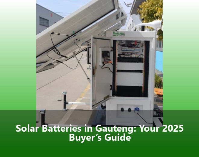 Solar Batteries in Gauteng: Your 2025 Buyer’s Guide