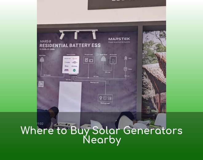 Where to Buy Solar Generators Nearby